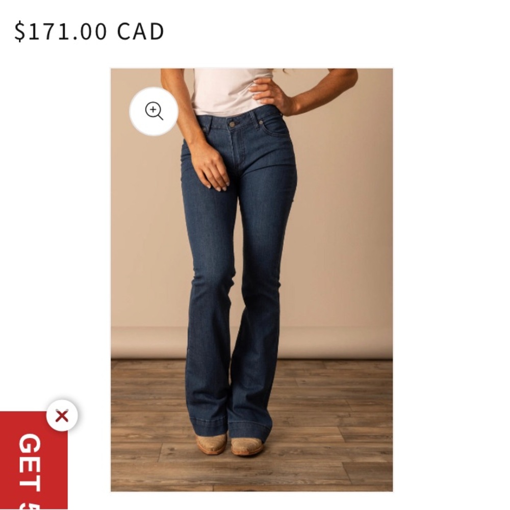 Kimes Ranch Dark Blue Flare Jeans -Lola